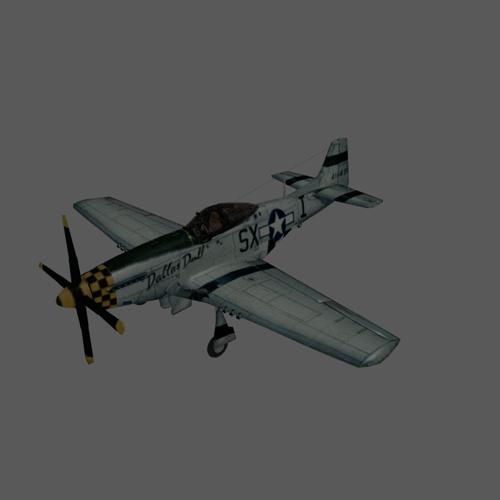P-51 Mustang Rigged preview image